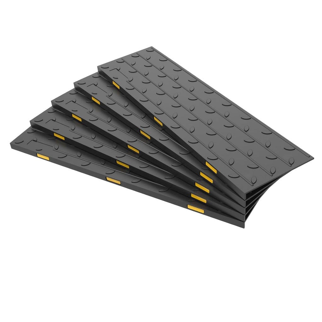Rubber Non-Slip Stair Treads Black 10 Pack