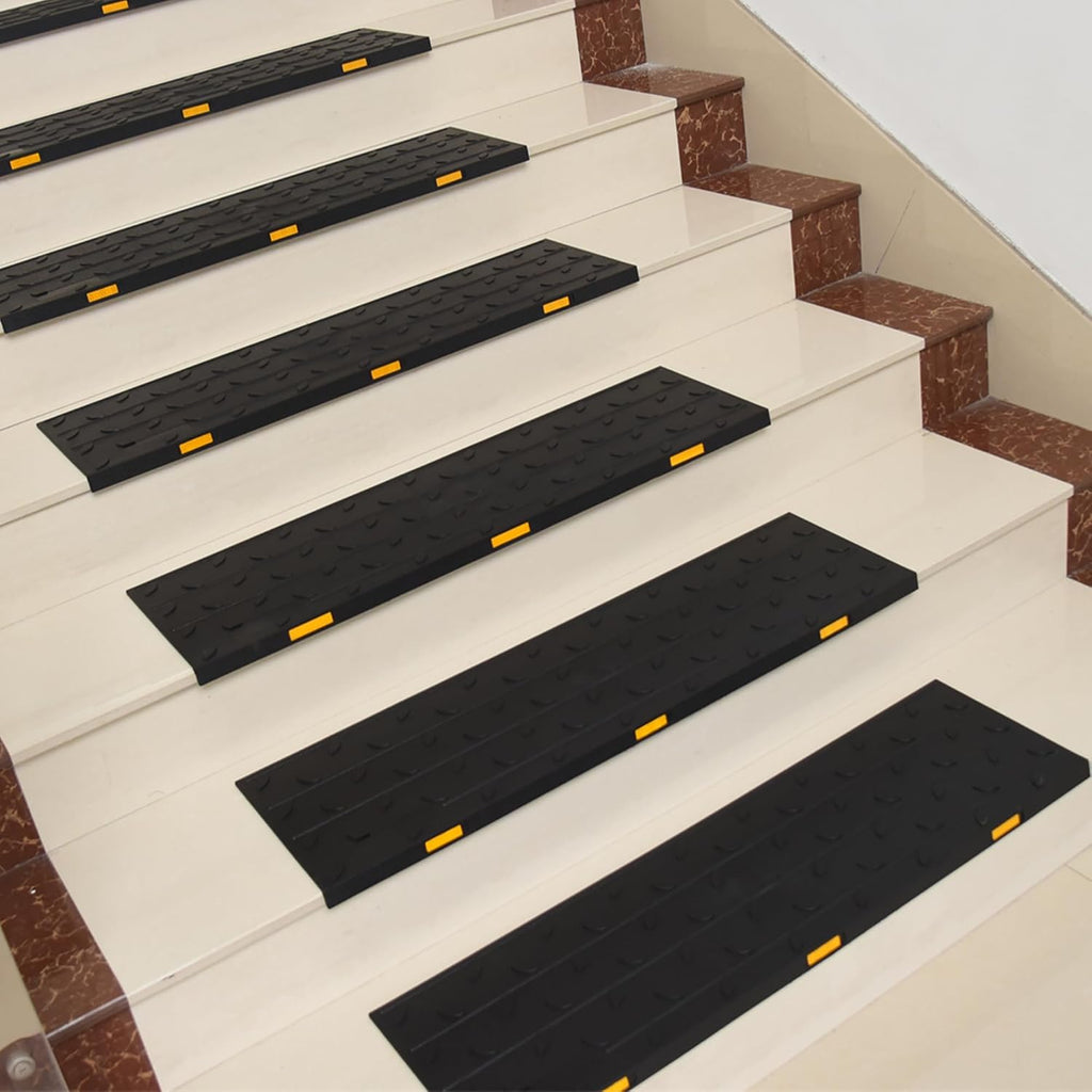 OrangeStar Rubber Non-Slip Stair Treads 5 Pack