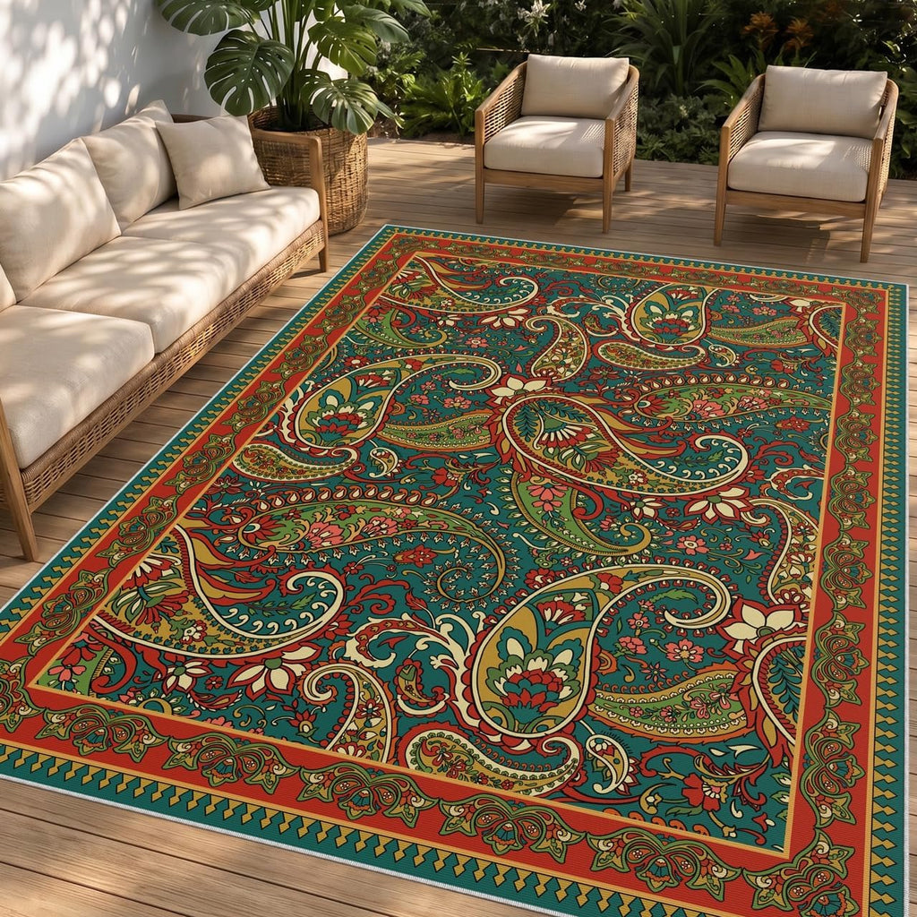Linen Look Outdoor Rug