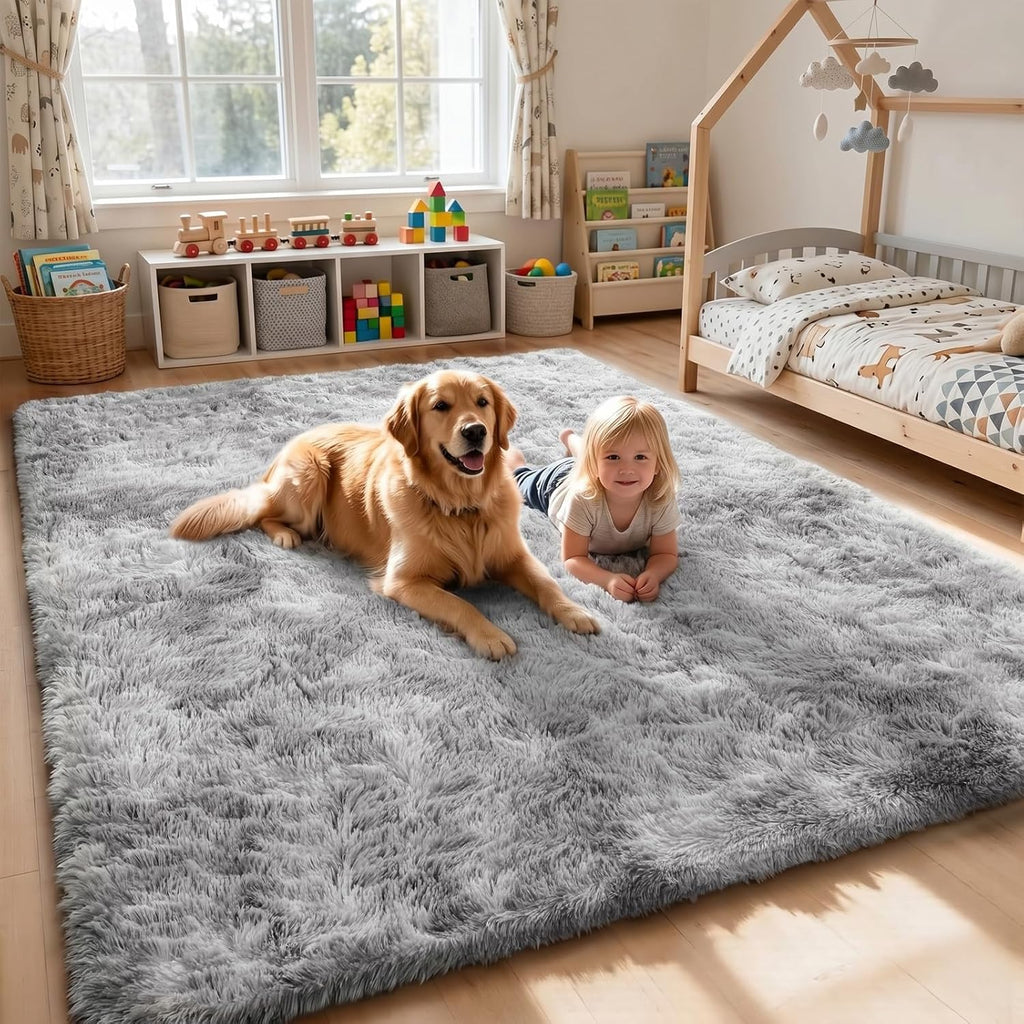 Fluffy Shag Area Rug 8x10