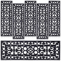 Black Scroll Pattern Rubber Stair Treads 6 Pack