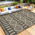 Reversible Waterproof Plastic Outdoor Patio Rug