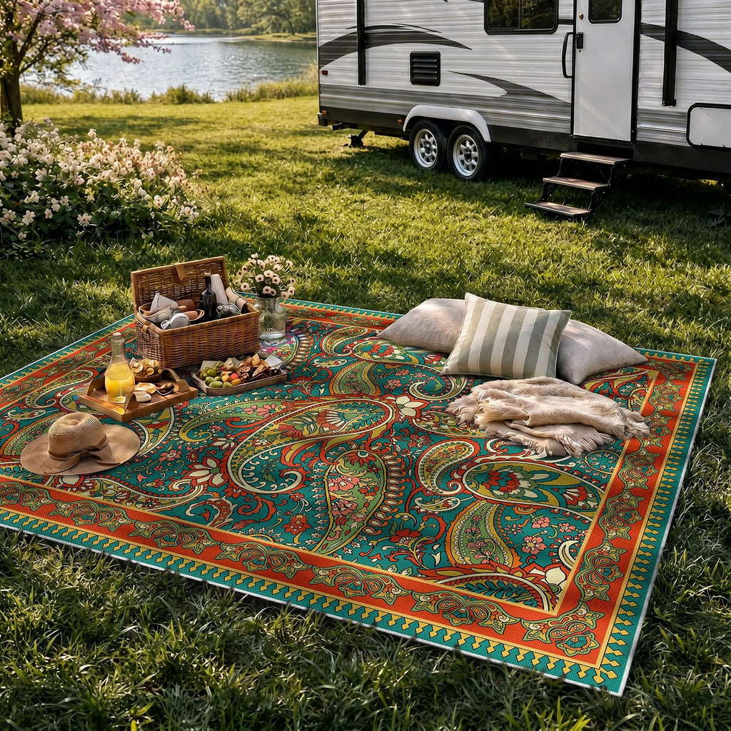 Linen Look Outdoor Rug