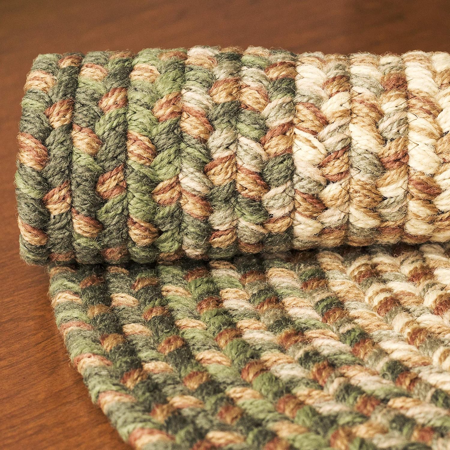Garden Primitive Braided Round Rug
