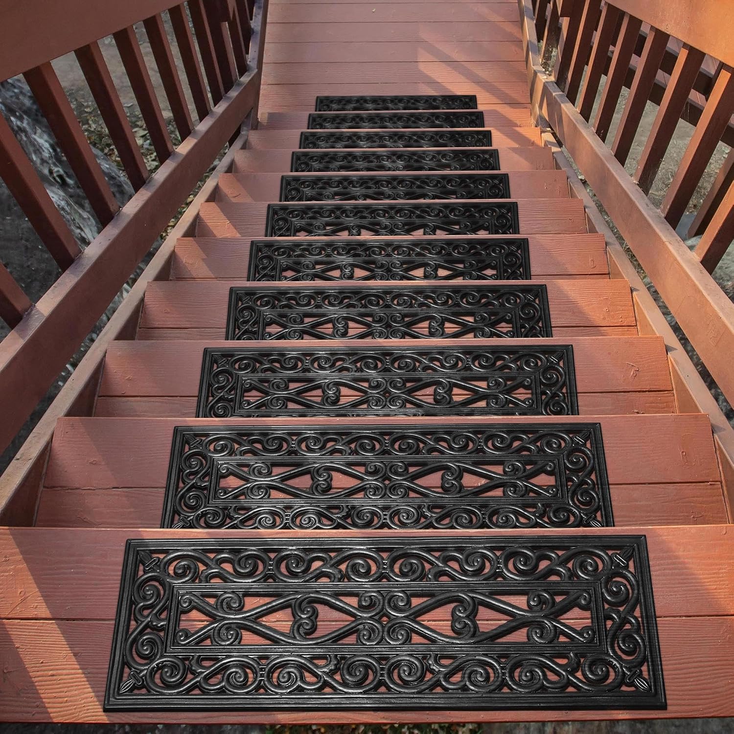 Ribbed Non-Slip Stair Treads 5 Pack